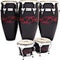 LP Performer Limited Edition 3-Piece Conga Set Black with Red Tattoo thumbnail