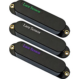 Lace Sensor Emerald-RW Silver-Purple Guitar Pickup Set Black