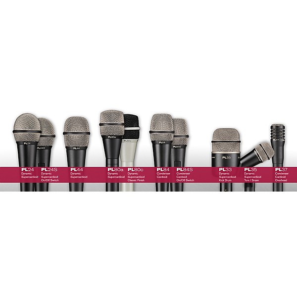【美品★】Electro-Voice製ボーカル用マイクセット(PL-80C) 美品☆】Electro-Voice製ボーカル用マイクセット(PL-80C