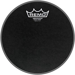 Remo Black Suede Ambassador Batter Drum Head 14 in. Remo Black Suede Ambassador Batter Drum Head 8 in.