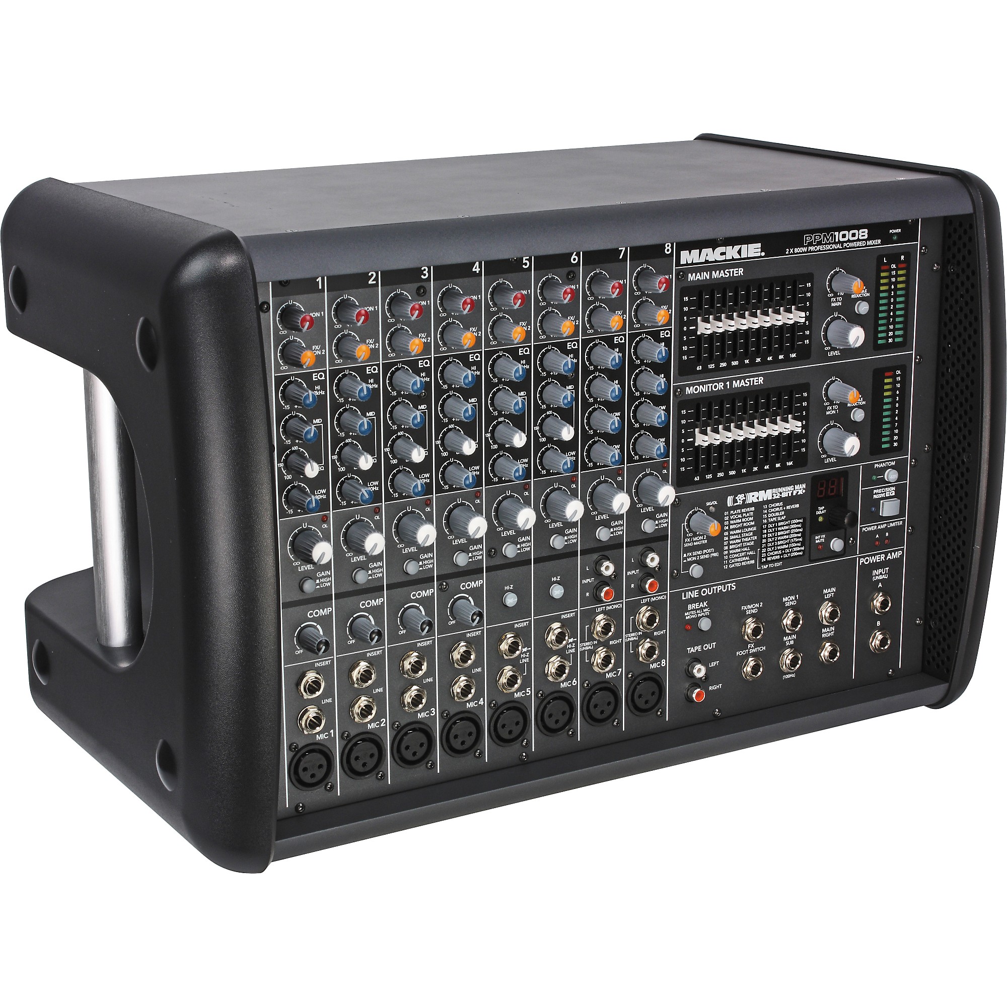 Harbinger LP9800 800-Watt Amplifier Stereo Mono Bridge 14-Channel Powered Mixer