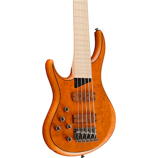 Open Box MTD Kingston KZ 5-String Left-Handed Electric Bass Level 1 Burled Maple Maple Fretboard