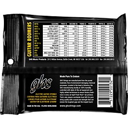 GHS Boomers GBL Light Electric Guitar Strings 3-Pack