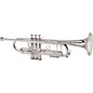 Open Box King 2055 Silver Flair Series Bb Trumpet Level 2 2055T Silver 1st Valve Thumb Trigger 197881083359 thumbnail