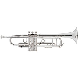 King 2055 Silver Flair Series Bb Trumpet 2055S Silver 1st Valve Thumb Saddle