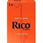 Rico Bass Clarinet Reeds, Box of 10 Strength 3 thumbnail