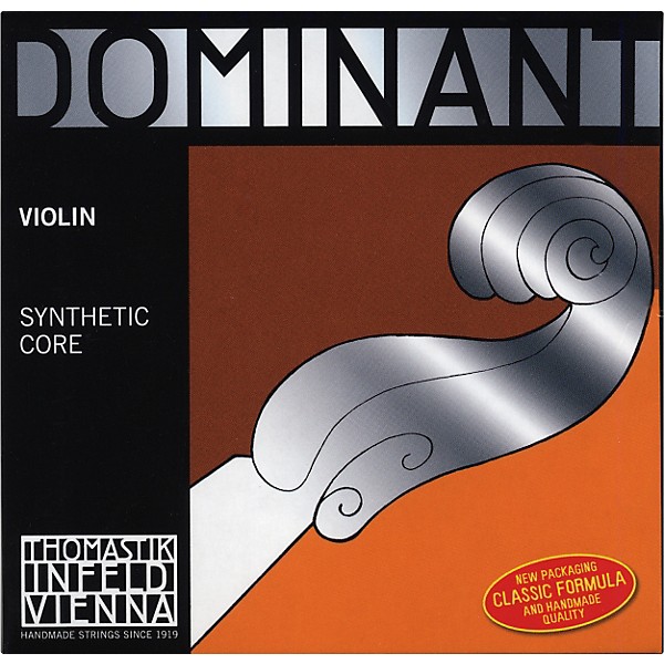 Thomastik Dominant 4/4 Size Stark (Heavy)  Violin Strings 4/4 Steel E String, Loop End