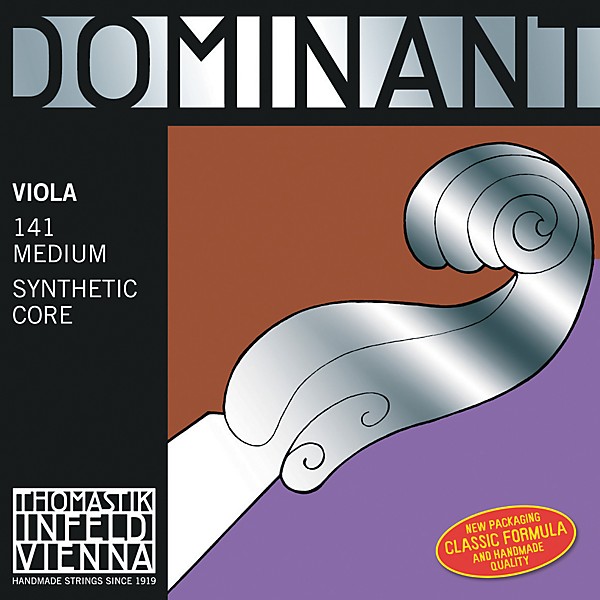 Thomastik Dominant Viola Strings 15+ in. Set, Silver D String