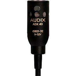 Audix ADX40 Overhead Condenser Microphone Black Hypercardioid Audix ADX40 Overhead Condenser Microphone Black Cardioid