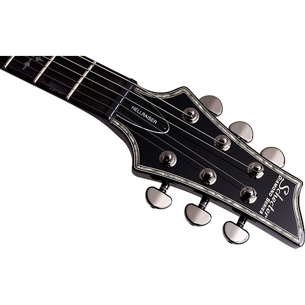 Open Box Schecter Guitar Research Hellraiser C-1 Electric Guitar Level 2 Black 190839378781