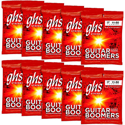 Ghs Boomers Medium Electric Guitar Strings 10-Pack for sale