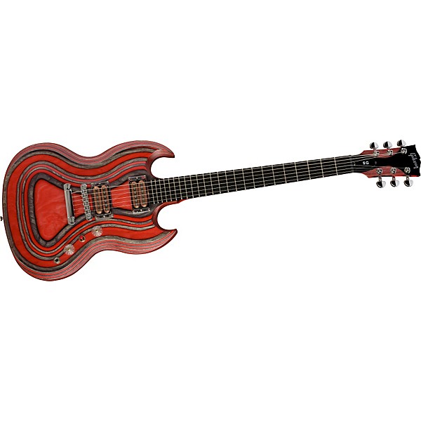 Open Box Gibson SG Zoot Suit Electric Guitar Level 1 Black and Red
