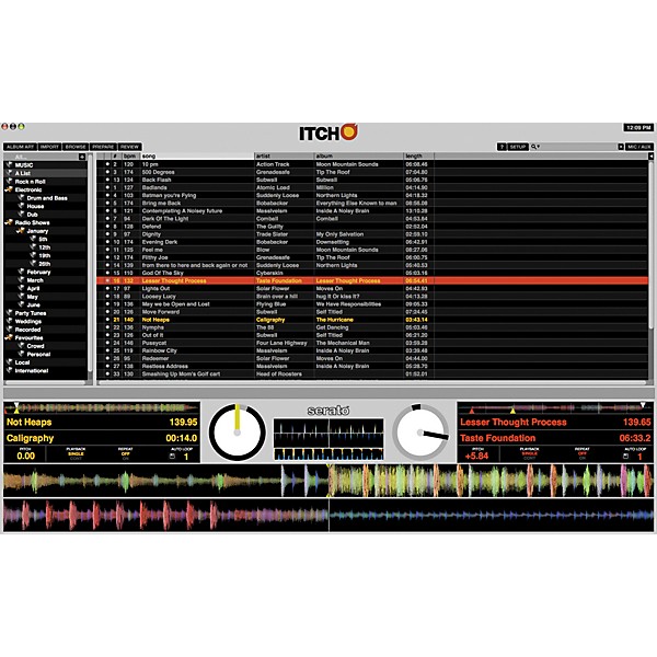 Denon DJ DN-HC5000 and Serato ITCH Digital DJ System Black