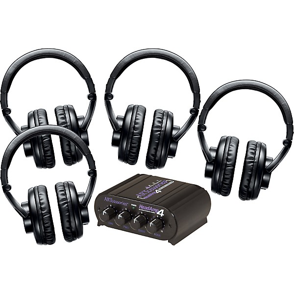 Shure SRH440 Four Pack w/ HeadAMP 4 Headphone Amp