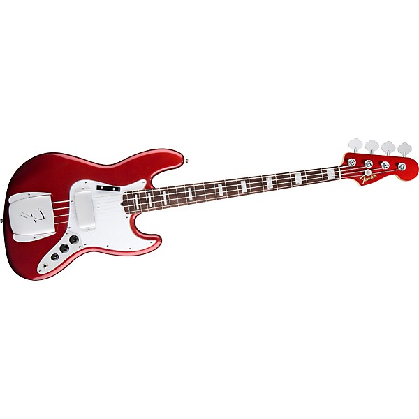 Fender 50th Anniversary Jazz Bass Candy Apple Red Rosewood Fretboard