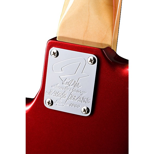 Fender 50th Anniversary Jazz Bass Candy Apple Red Rosewood Fretboard