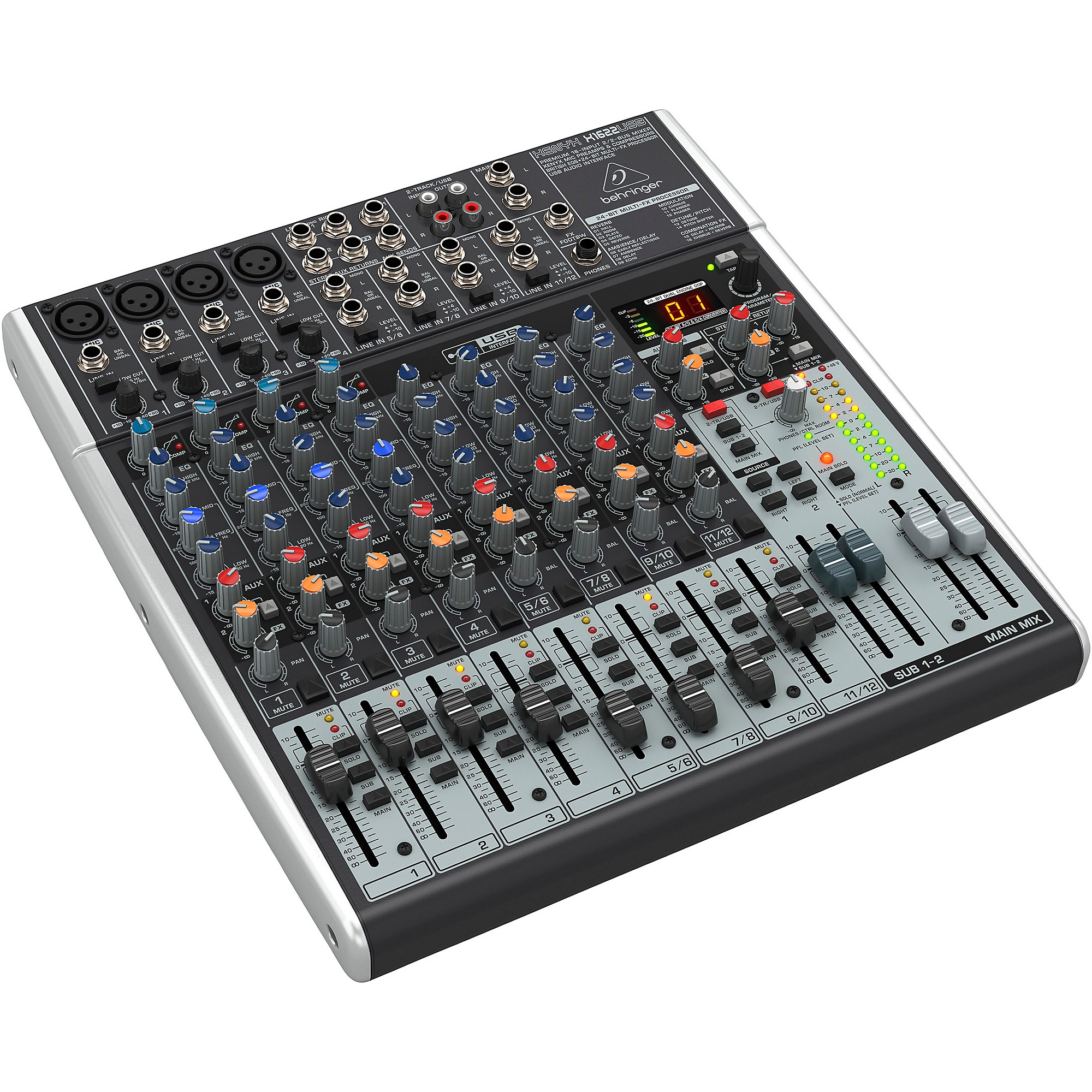 【美品】Behringer XENYX QX1622USB & ULM202 Behringer XENYX X1622USB USB Mixer Wth Effects | Guitar Center