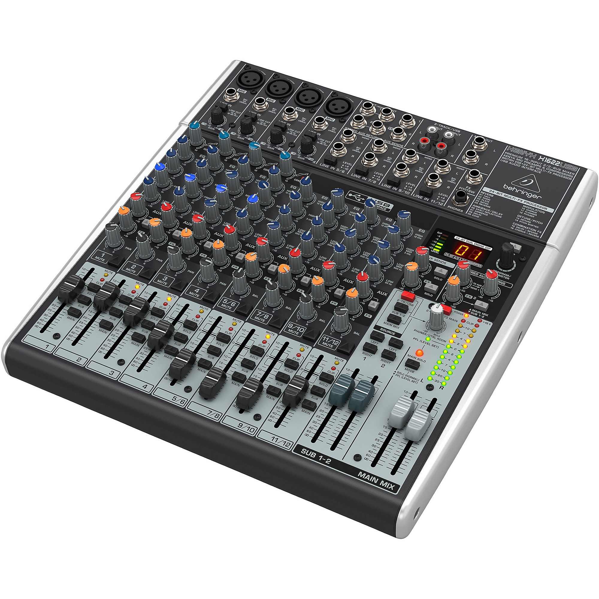 Behringer XENYX X1622USB アナログミキサー Behringer XENYX X1622USB USB Mixer Wth Effects | Guitar Center