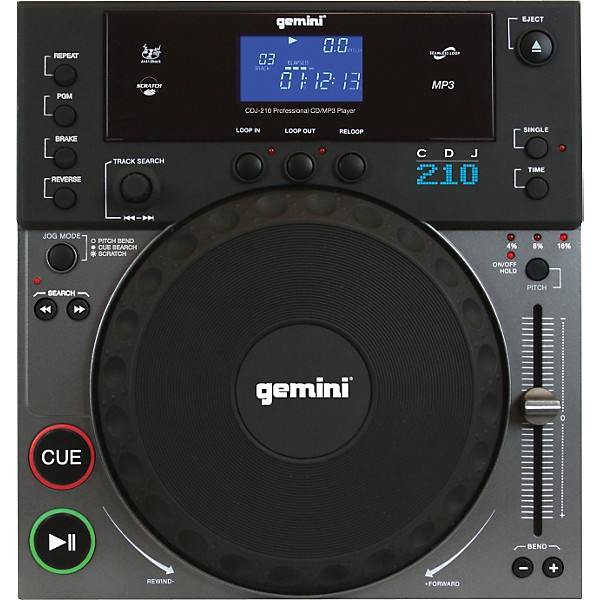 Online Gemini CDJ-210 Professional CD MP3 Player Table Top DJ