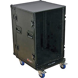 Odyssey Black Label 16-Space Amp Rack with Wheels