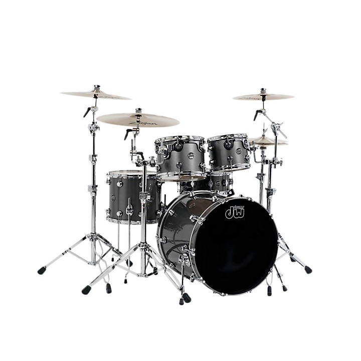 DW Performance Series 5-Piece Shell Pack Gun Metal Metallic Lacquer ...