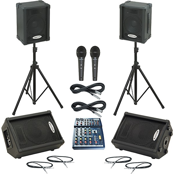 Soundcraft Notepad 102 / KPC10P Mains & Monitors Package