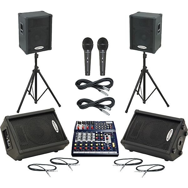 Soundcraft Notepad 124FX / KPC15P Mains & Monitors Package