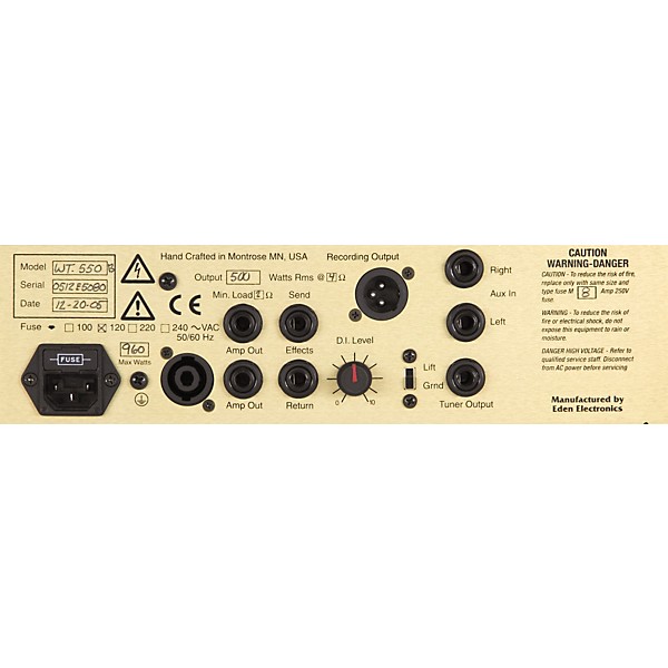 Open Box Eden WT550 Traveler Bass Head | Guitar Center