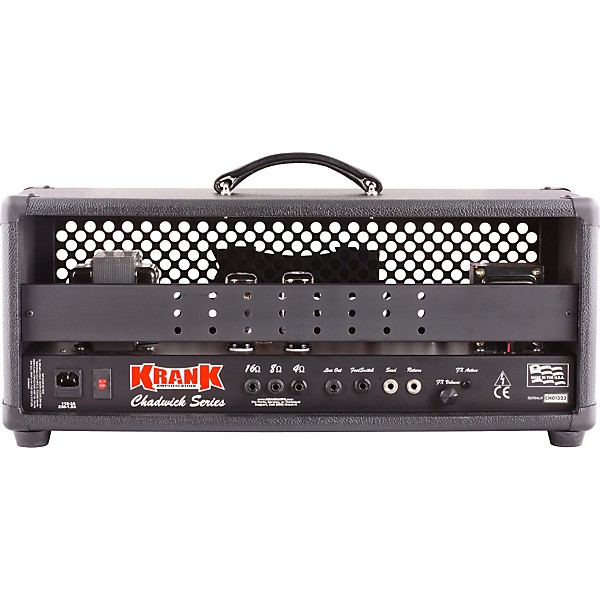 Krank Chadwick Series 2-Channel Tube Guitar Head Red Black Grill