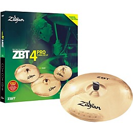 Zildjian ZBT Pro Cymbal 4-Pack with Free 18" Crash