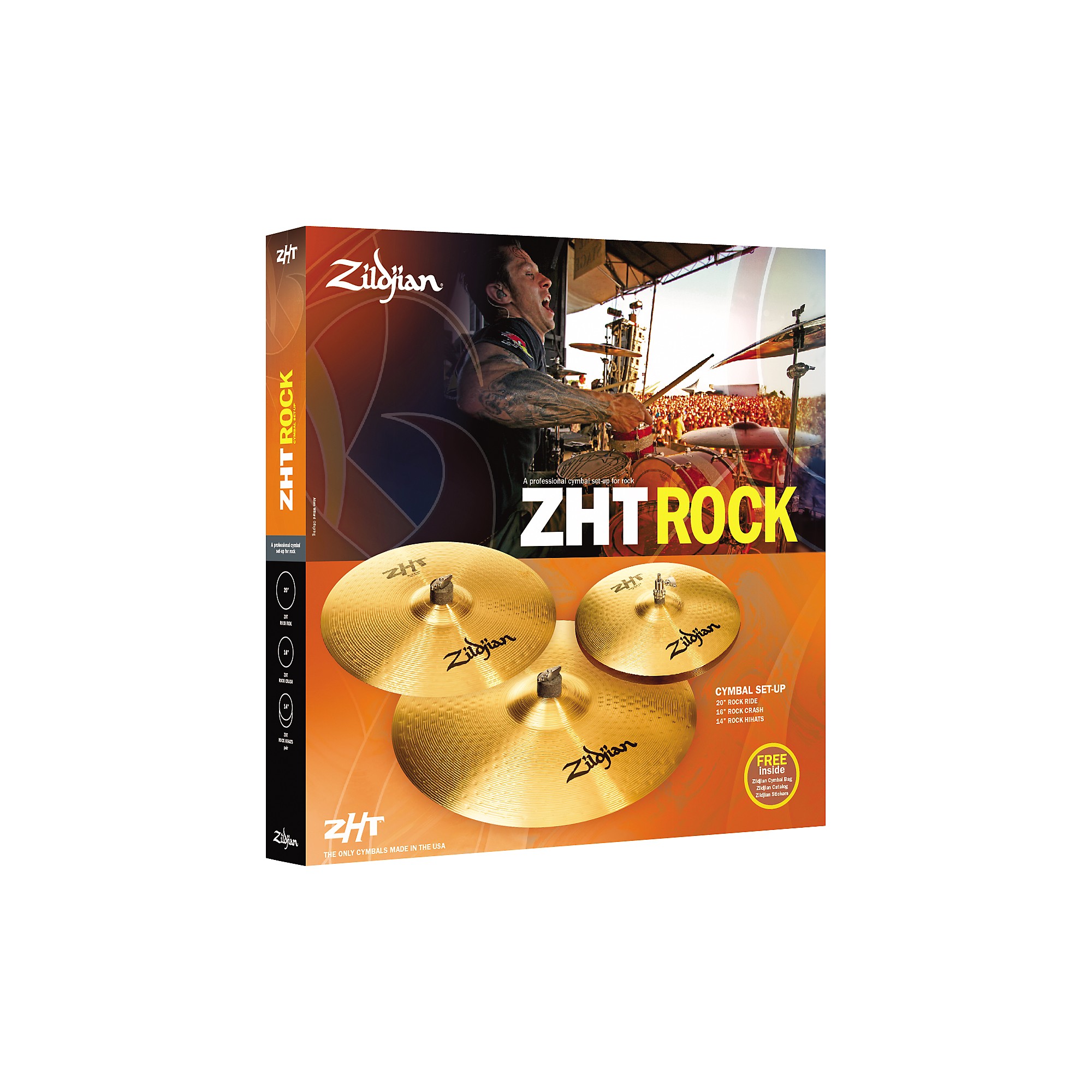 Zildjian ZHT Rock Cymbal 4-Pack With Free 18