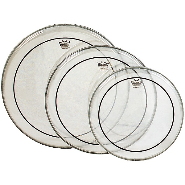 Remo Pinstripe Tom Drumhead Pack Fusion Clear
