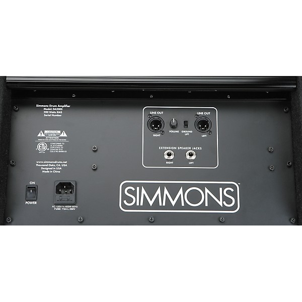Open Box Simmons DA200S Electronic Drum Set Monitor Level 1