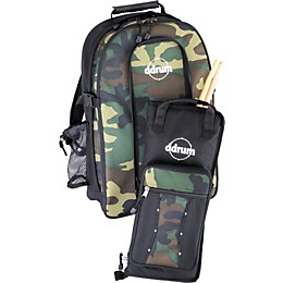 ddrum Backpack with Laptop Compartment and Detachable Stick Bag Camouflage