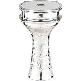 MEINL Aluminum Hand-Hammered Darbuka Silver 8 in. MEINL Aluminum Hand-Hammered Darbuka Silver 6.5 x 12.75 in.