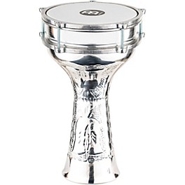 MEINL Aluminum Hand-Hammered Darbuka Silver 8 in. MEINL Aluminum Hand-Hammered Darbuka Silver 7 1/4 In X 13 1/3 In