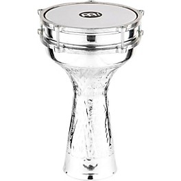 MEINL Aluminum Hand Hammered Jingle Darbuka Silver 8 I... MEINL Aluminum Hand Hammered Jingle Darbuka Silver 8 In X 14 1/2 In