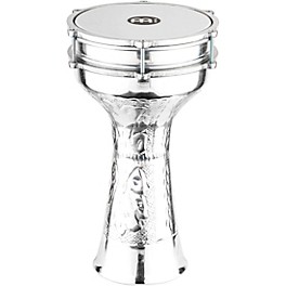 MEINL Aluminum Hand Hammered Jingle Darbuka Silver... MEINL Aluminum Hand Hammered Jingle Darbuka Silver 8 1/4 In X 16 1/4 In