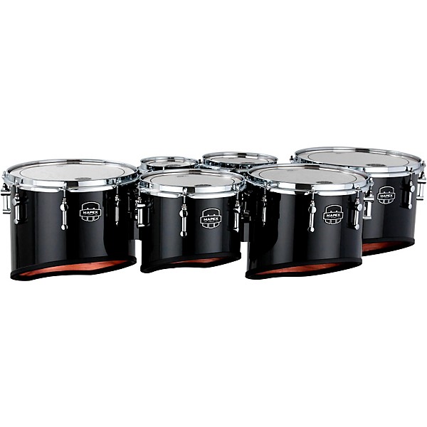 Mapex Quantum Marching Tenor Drums Sextet 6, 8, 10, 12, 13, 14 in. Gray ...