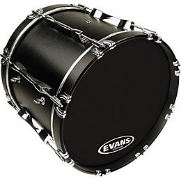 Evans MX1 Marching Bass Drum Head Black 16 in.