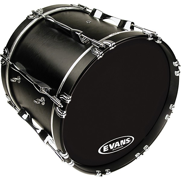 Evans MX1 Marching Bass Drum Head Black 16 in.