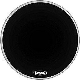 Evans MX2 Black Marching Bass Drum Head Black 32 in. Evans MX2 Black Marching Bass Drum Head Black 18 in.