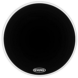 Evans MX2 Black Marching Bass Drum Head Black 30 in.