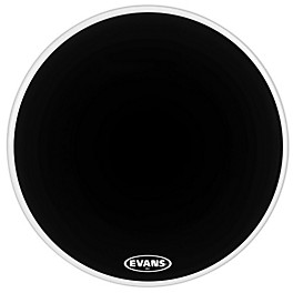 Evans MX2 Black Marching Bass Drum Head Black 20 in. Evans MX2 Black Marching Bass Drum Head Black 30 in.