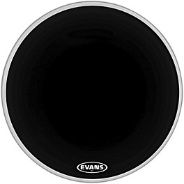 Evans MX2 Black Marching Bass Drum Head Black 32 in. Evans MX2 Black Marching Bass Drum Head Black 22 in.