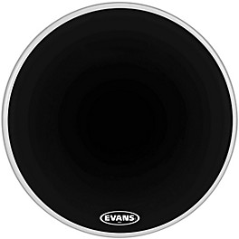 Evans MX2 Black Marching Bass Drum Head Black 32 in. Evans MX2 Black Marching Bass Drum Head Black 28 in.