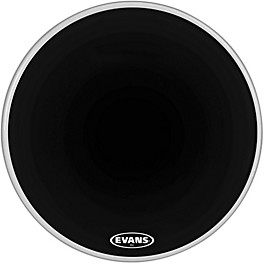 Evans MX2 Black Marching Bass Drum Head Black 32 in. Evans MX2 Black Marching Bass Drum Head Black 26 in.