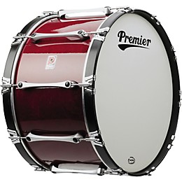 Premier Revolution Series 16x14" Marching Bass Drum Ebony Black Lacquer 16X14