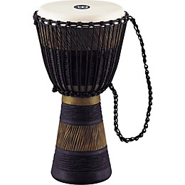 MEINL Earth Rhythm Series Original African-Style Rope-Tuned Wood Djembe with Bag Medium