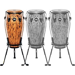 Open Box MEINL 30th Anniversary Edition Marathon Classic Series Conga with Steely II Stand Level 2 Leopard Burl, 11.75 190839165503